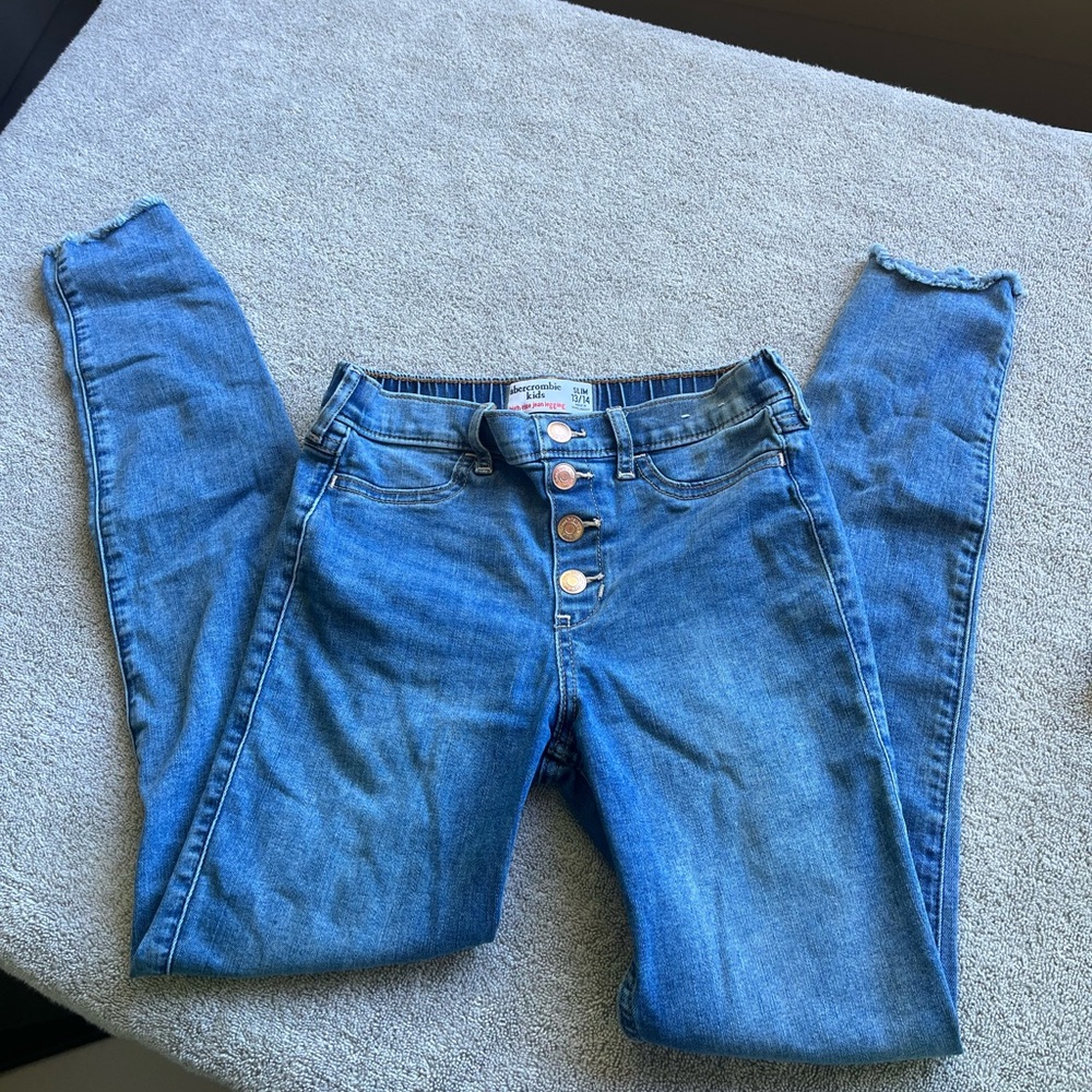 Sz 13/14 Abercrombie Kids High Rise Jean Leggings